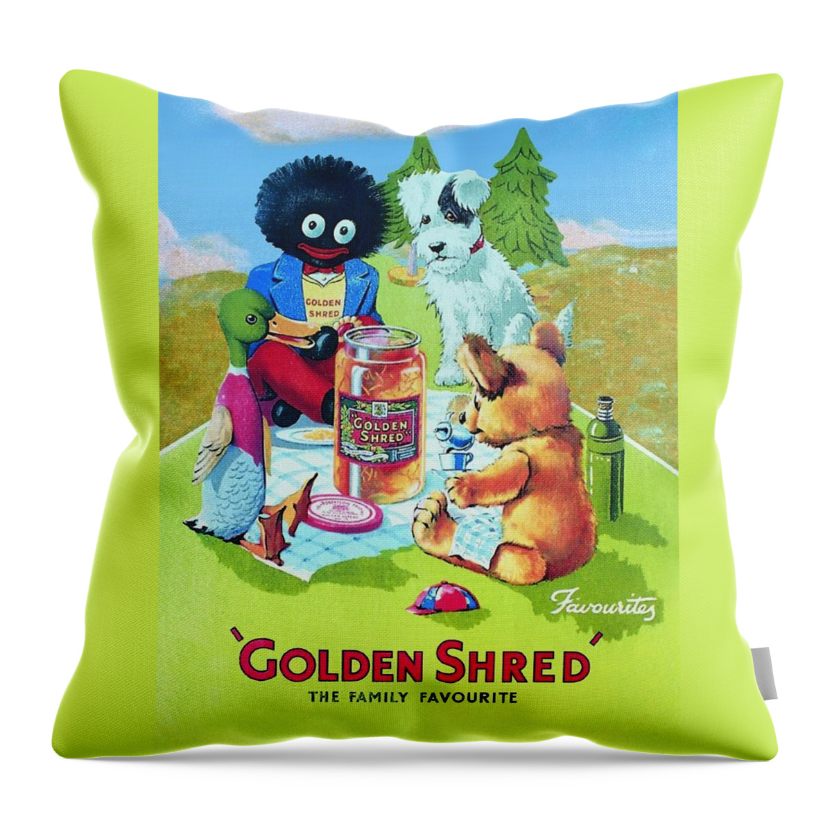 Golden Shred Throw Pillow featuring the digital art Golden Shred by Georgia Fowler