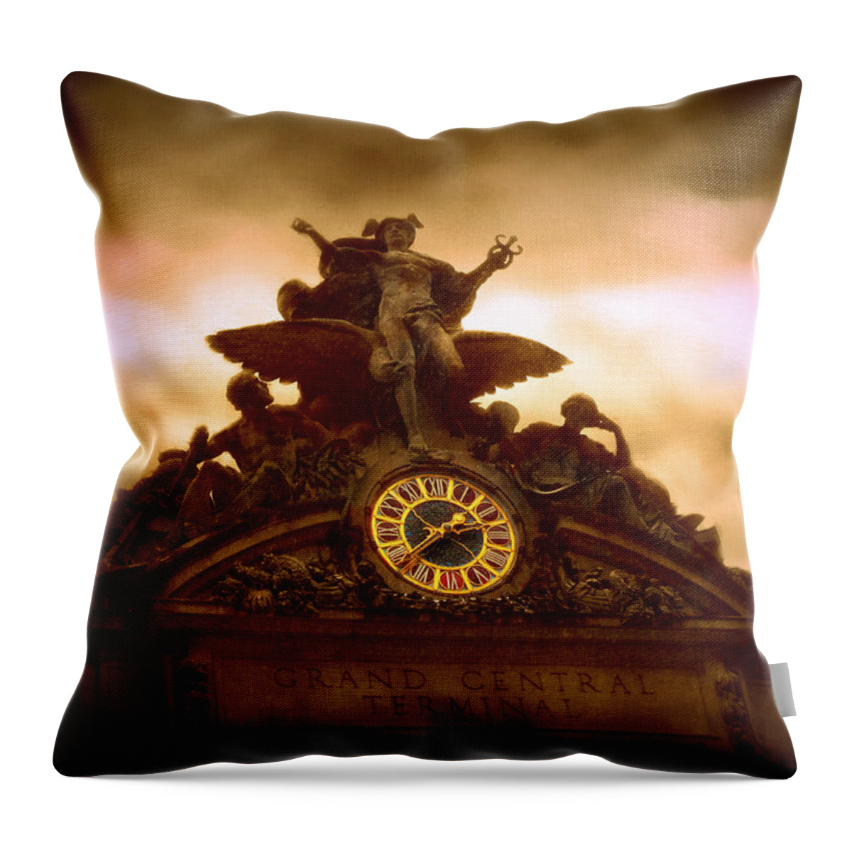 Grand Central Throw Pillow featuring the photograph Grand Central Terminal by Jessica Jenney