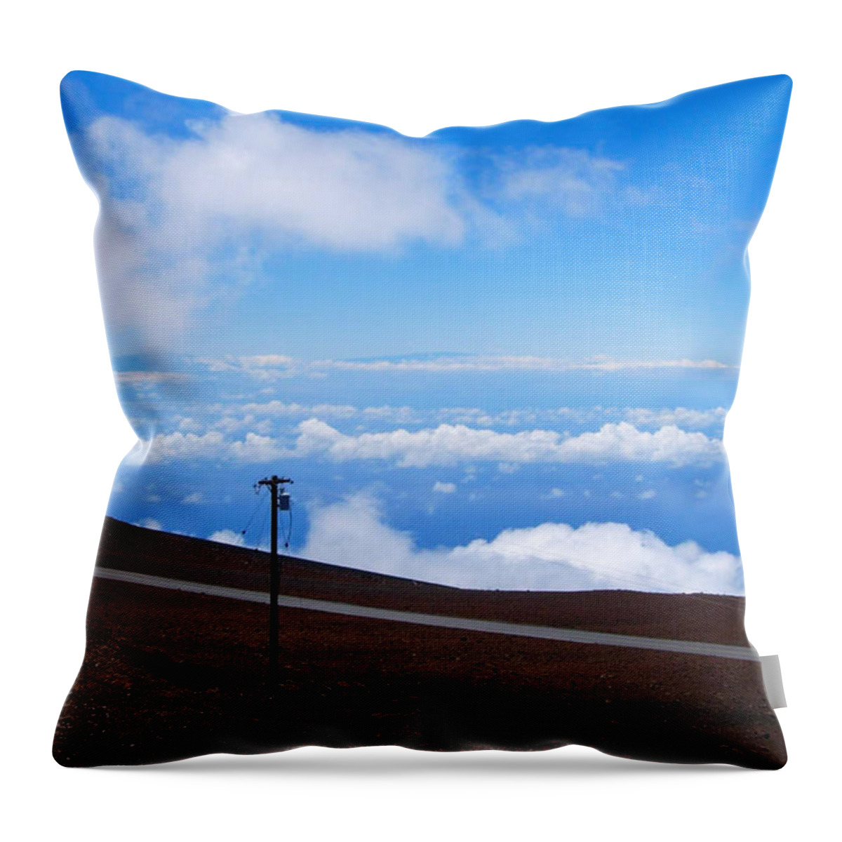 Haleakala Throw Pillow featuring the photograph Haleakala's Heaven by Ken Arcia