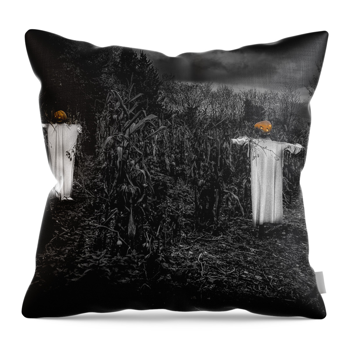 Halloween Throw Pillow featuring the photograph Halloween is coming by Nigel R Bell