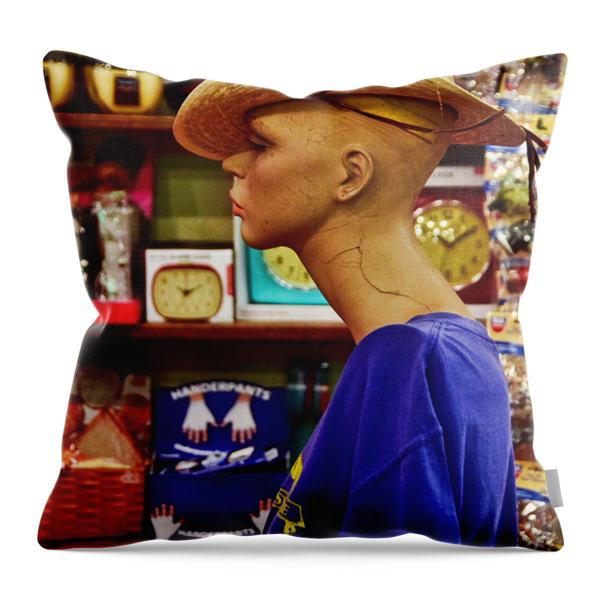 Handerpants Throw Pillow featuring the photograph Handerpants by Skip Hunt