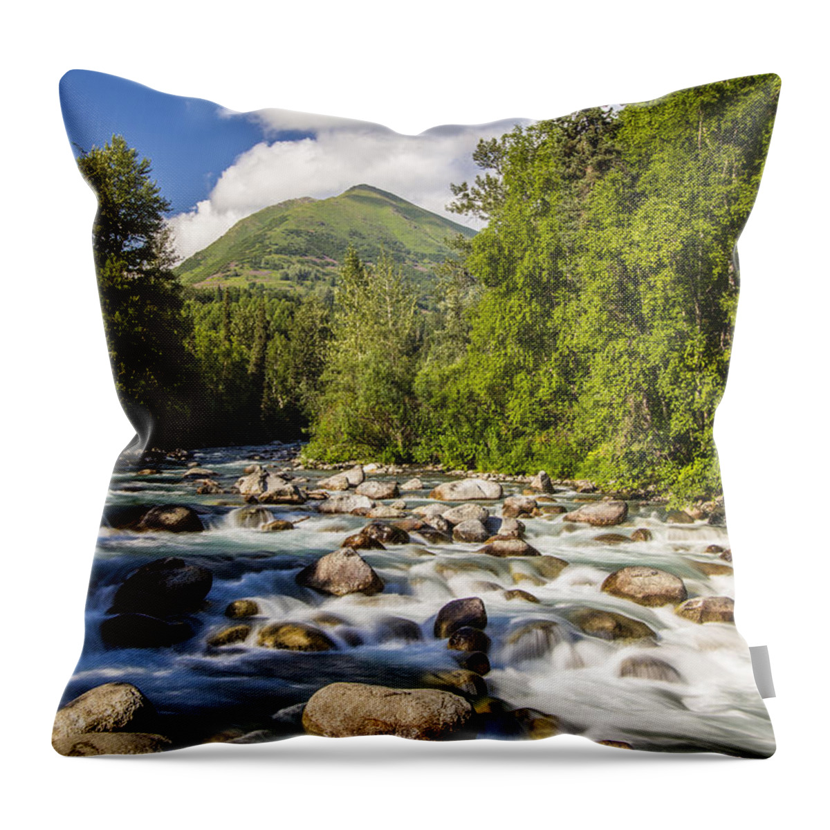 Landscape Throw Pillow featuring the photograph Hatchers Pass by Kyle Lavey