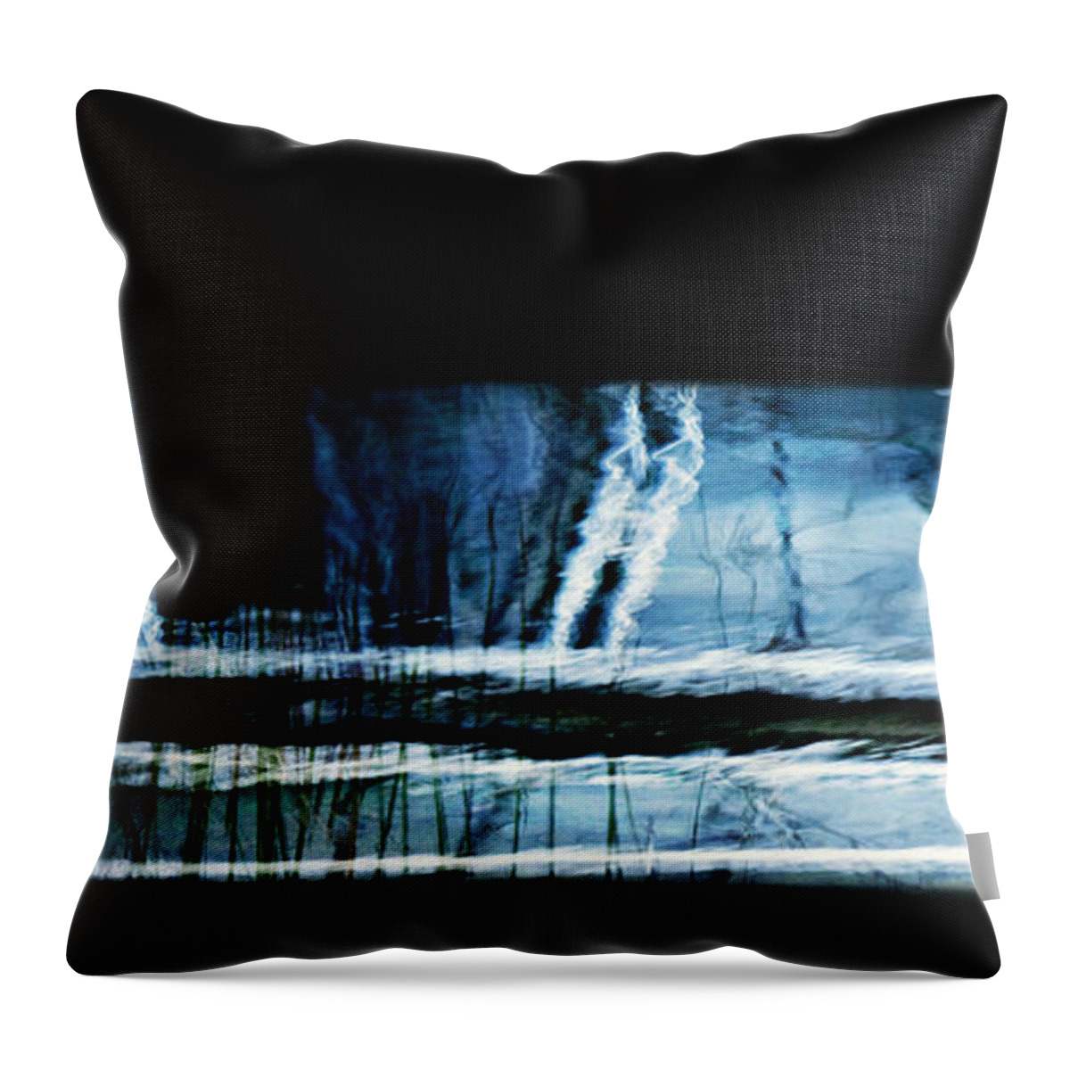 Boat Throw Pillow featuring the photograph Her Watery Grave by Theresa Tahara