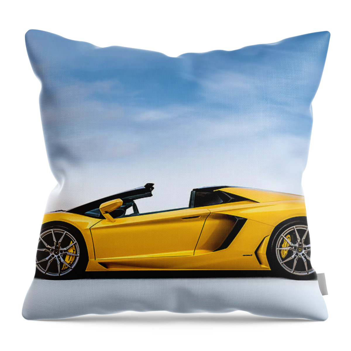 Lamborghini Throw Pillow featuring the digital art Highlife by Douglas Pittman