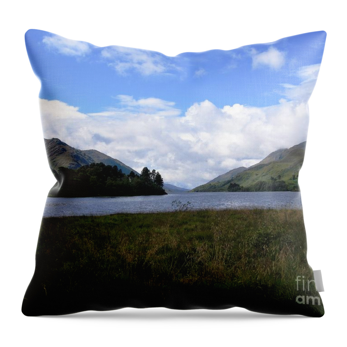 Scottish Highlands Throw Pillow featuring the photograph Hogwarts by Denise Railey
