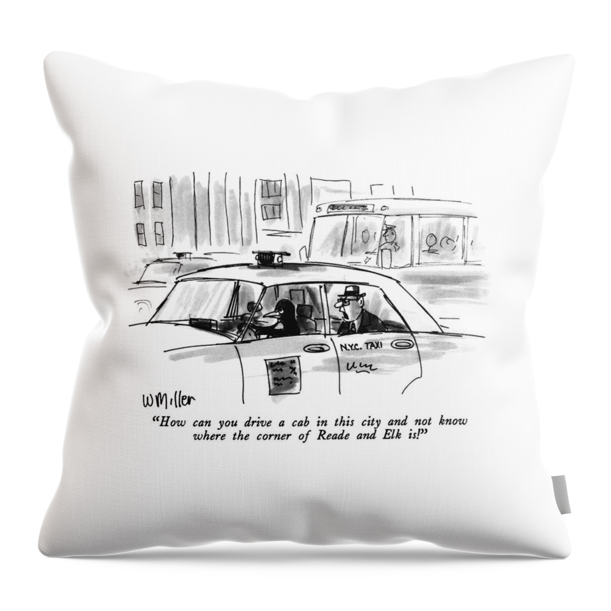How Can You Drive A Cab In This City And Not Know Throw Pillow