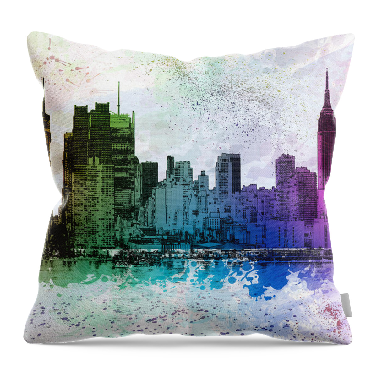 Big Apple Throw Pillow featuring the photograph I Love New York by Susan Candelario