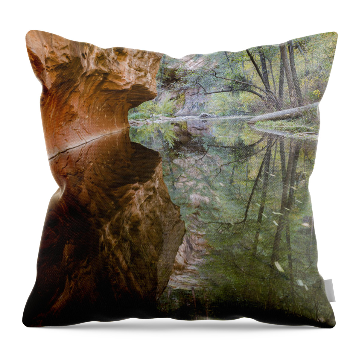 West Fork Throw Pillow featuring the photograph Iconic by Tamara Becker