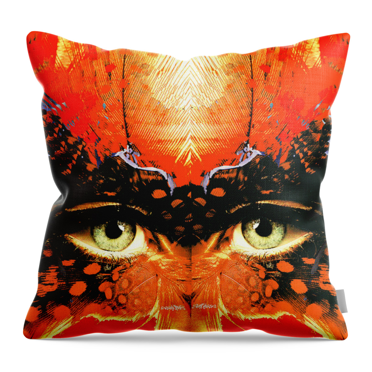 I'm Looking Through You Throw Pillow featuring the digital art I'm Looking Through You by Seth Weaver