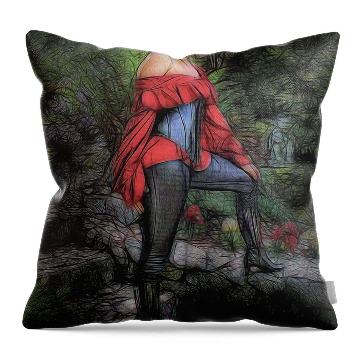 Swashbuckler Throw Pillow featuring the photograph Impression of a Swashbuckler by Jon Volden