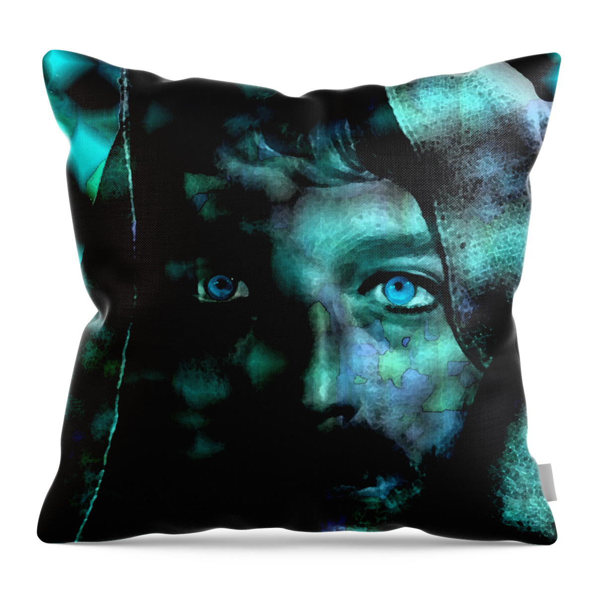 In The Garden Throw Pillow featuring the digital art In The Garden by Seth Weaver
