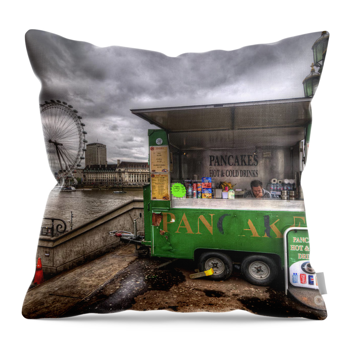  Yhun Suarez Throw Pillow featuring the photograph In The Mood For Pancakes by Yhun Suarez