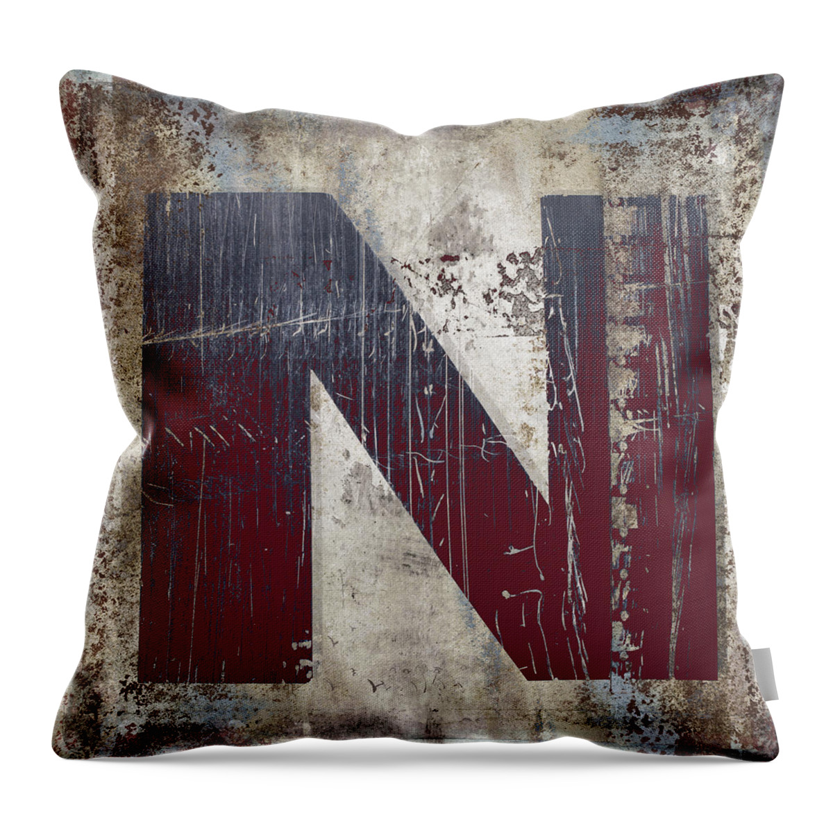 Industrial Throw Pillow featuring the photograph Industrial N by Carol Leigh