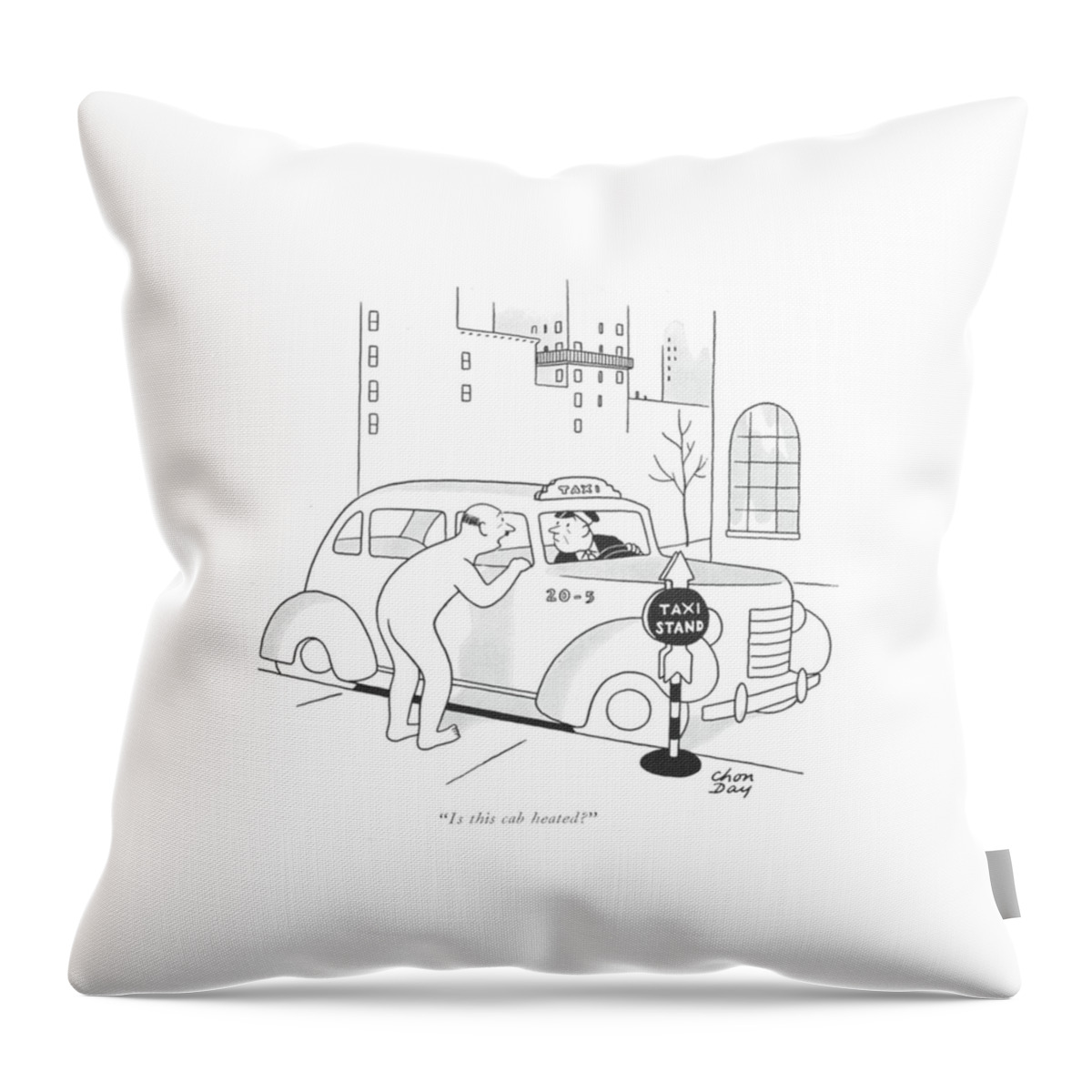 Is This Cab Heated? Throw Pillow