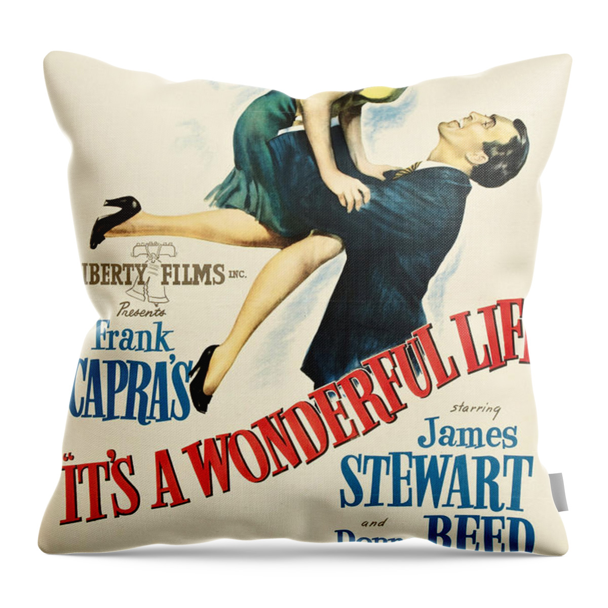 Its A Wonderful Life Throw Pillow featuring the digital art It's a Wonderful Life by Georgia Fowler