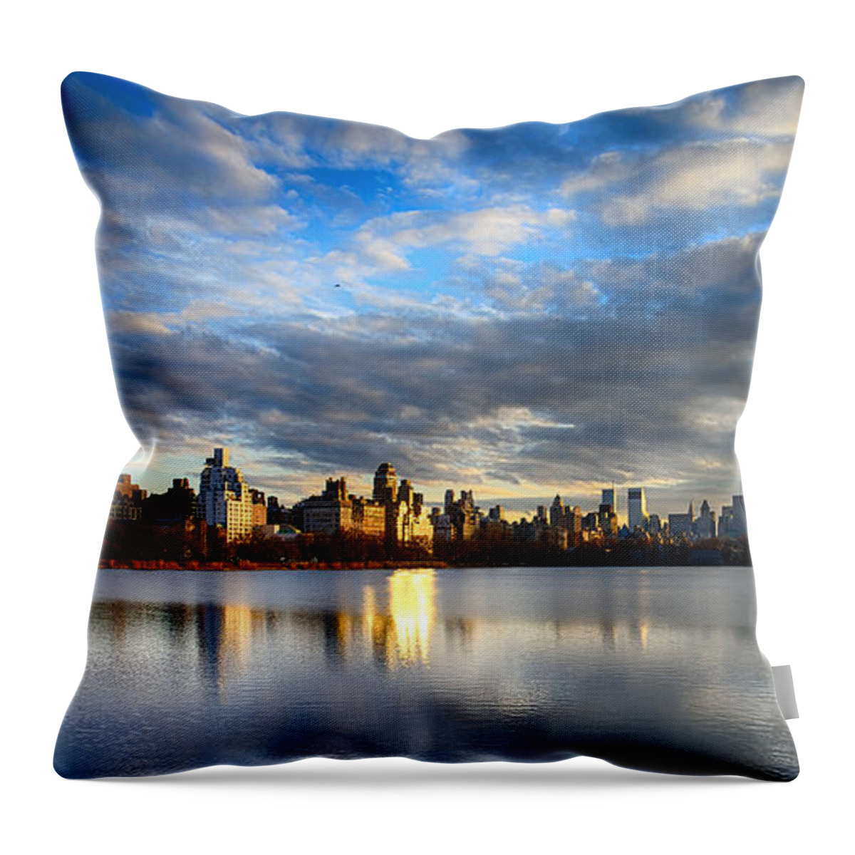 Tranquility Throw Pillow featuring the photograph Jacqueline Kennedy Onassis Reservoir by Joe Josephs Photography