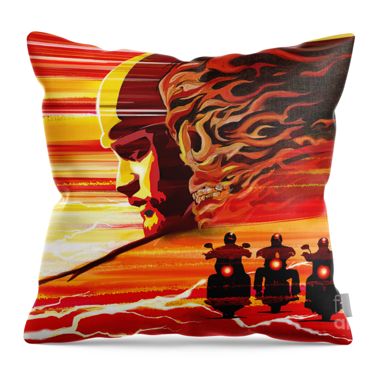 Sons Of Anarchy Throw Pillow featuring the painting Jax Teller by Sassan Filsoof