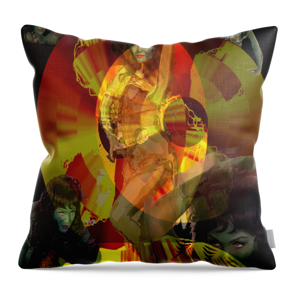 Jealousy Throw Pillow featuring the digital art Jealousy by Seth Weaver