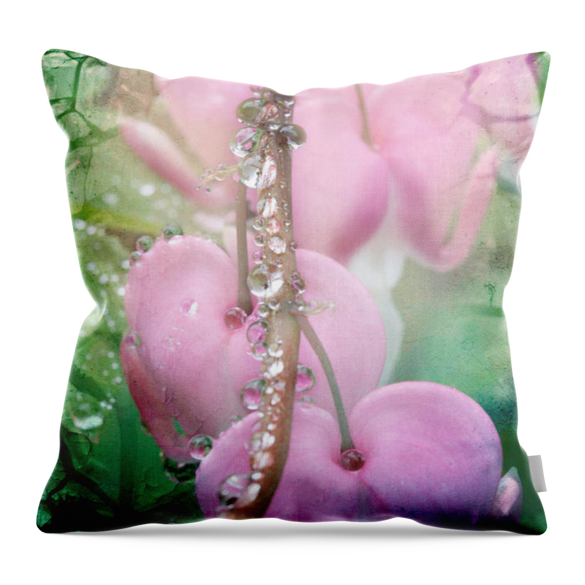 Salem Throw Pillow featuring the photograph Jewels on hearts by Jeff Folger