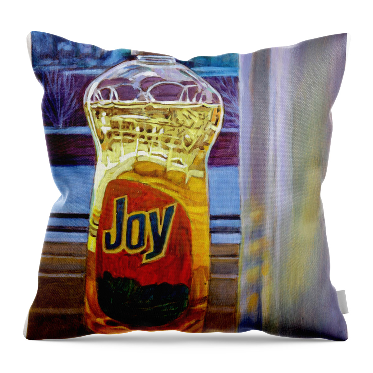 Still Life Throw Pillow featuring the painting Joy by John Lautermilch