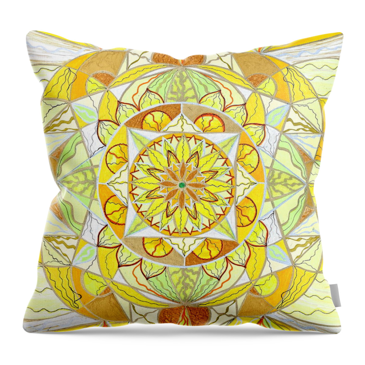 Joy Throw Pillow featuring the painting Joy by Teal Eye Print Store