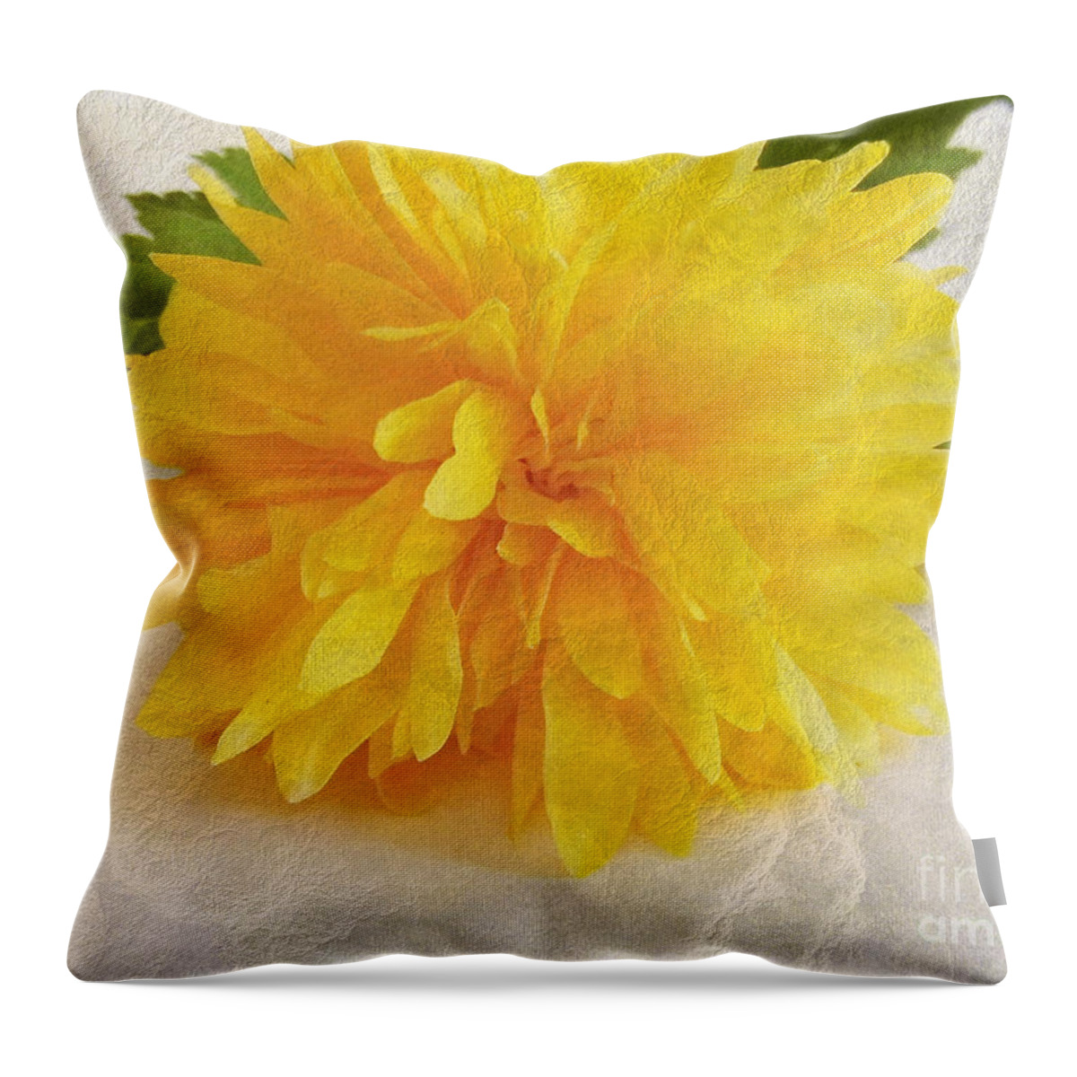 Flower Throw Pillow featuring the photograph Kerria japonica by Vix Edwards