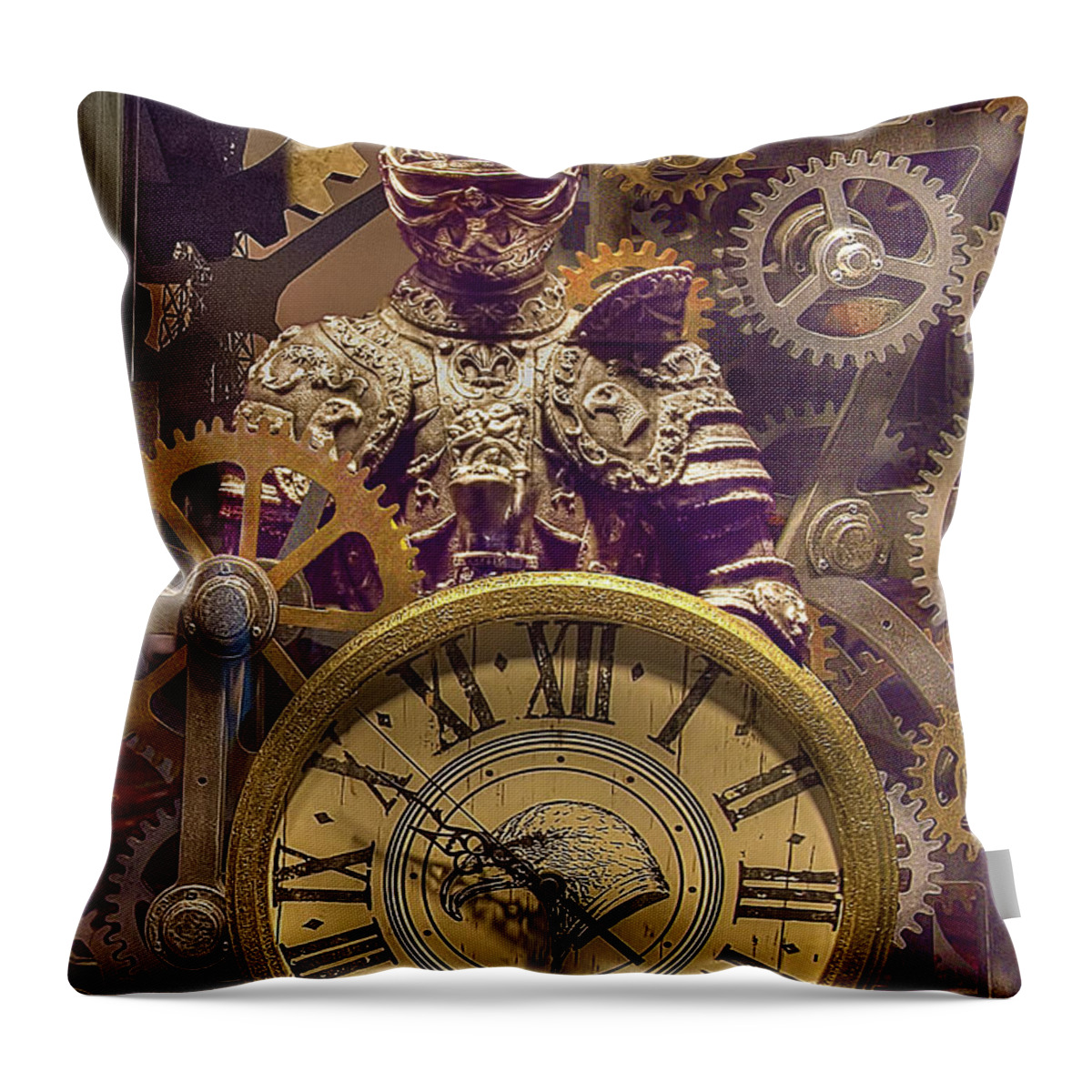 Knight Time Throw Pillow featuring the photograph Knight Time by Chuck Staley