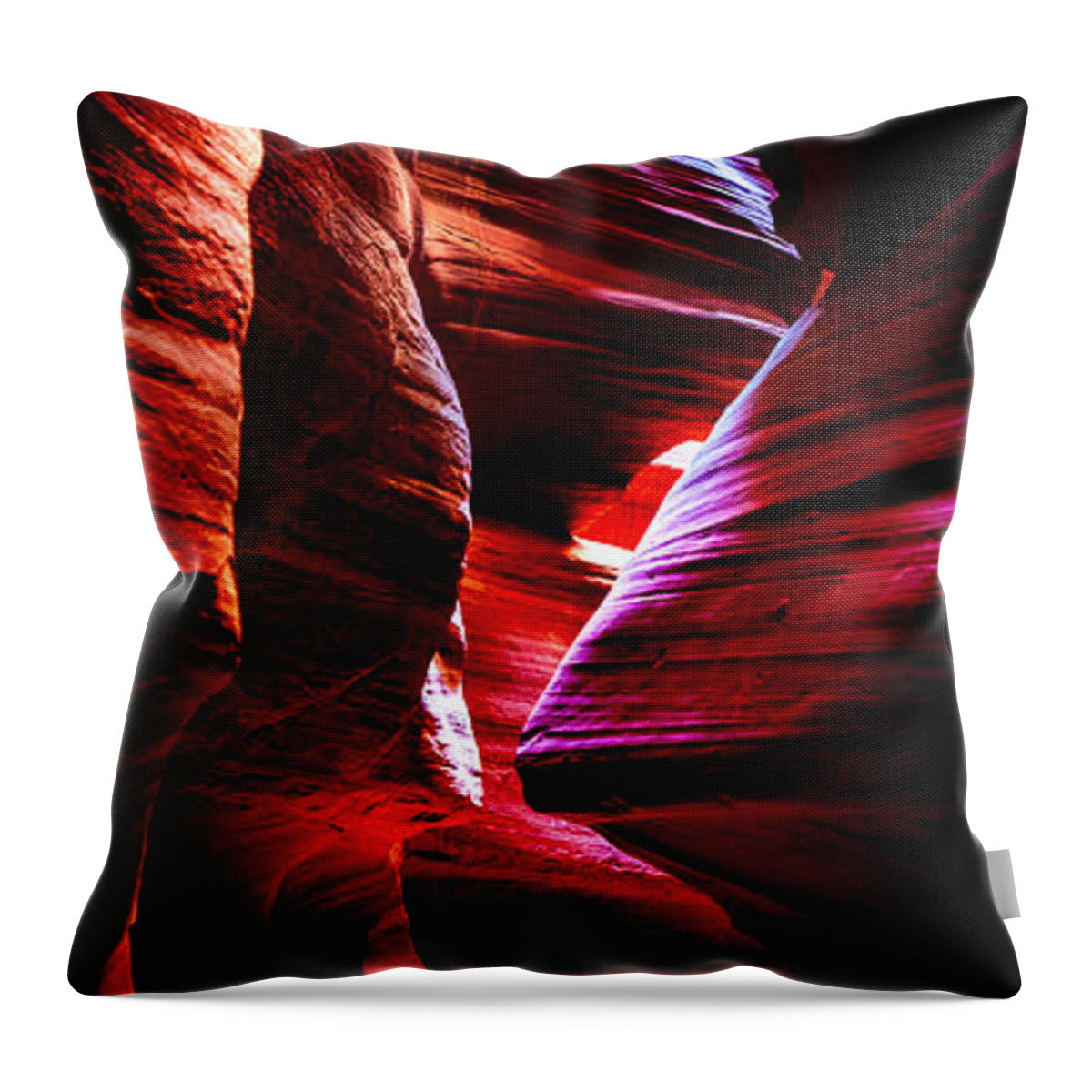 Antelope Canyon Throw Pillow featuring the photograph Labyrinth by Az Jackson