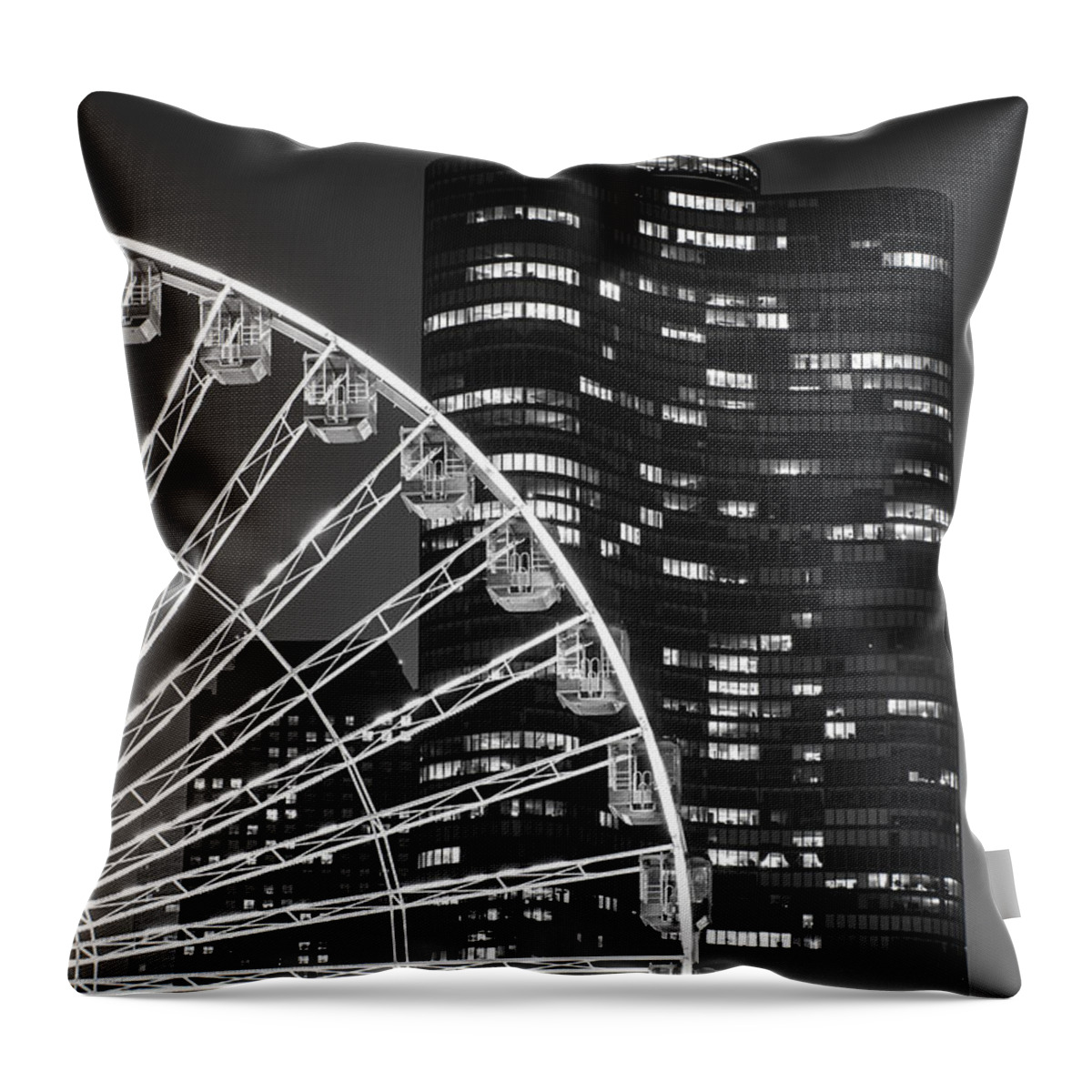 Chicago Throw Pillow featuring the photograph Lake Point Tower by Sebastian Musial