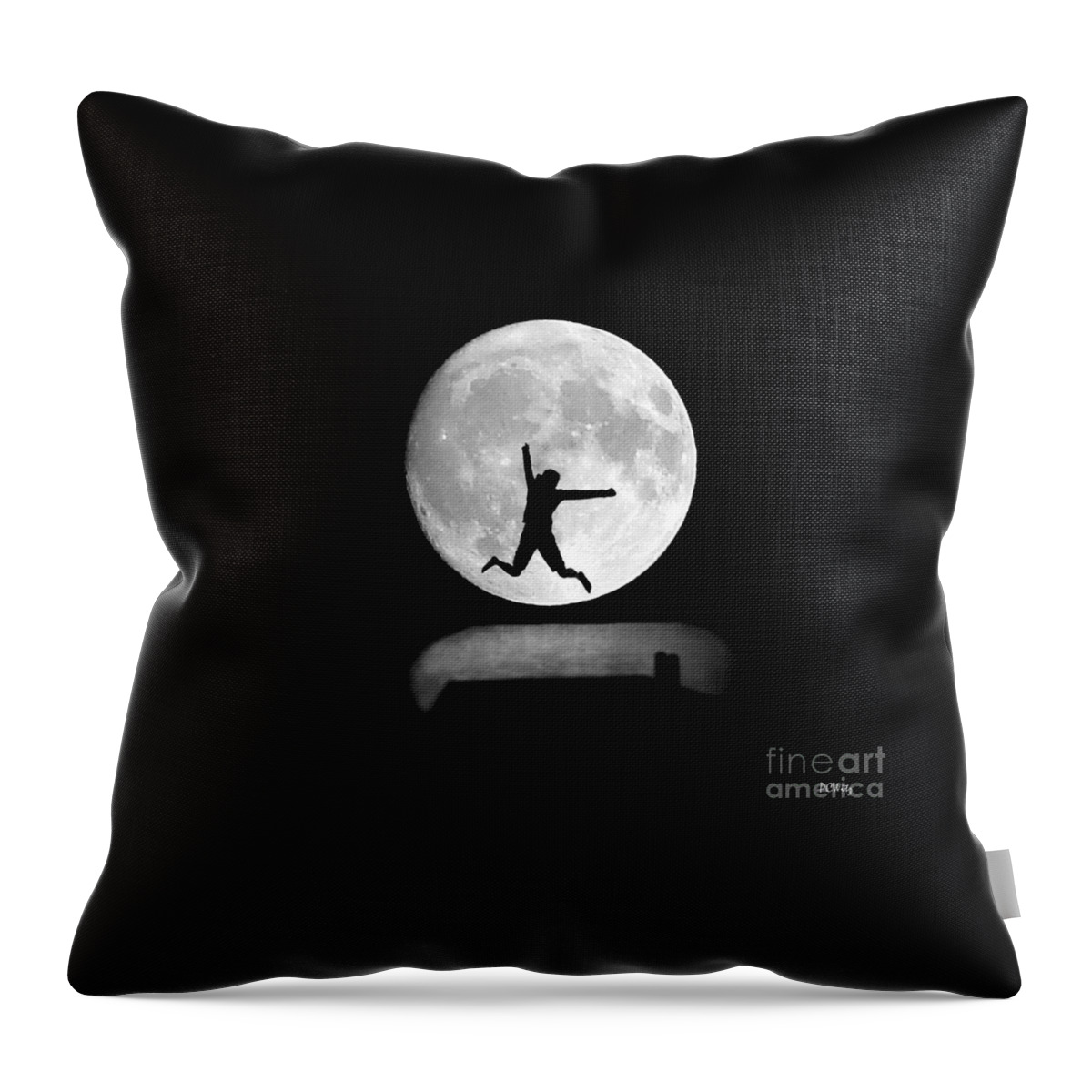 Large Leap For Mankind Throw Pillow featuring the photograph Large Leap For Mankind by Patrick Witz