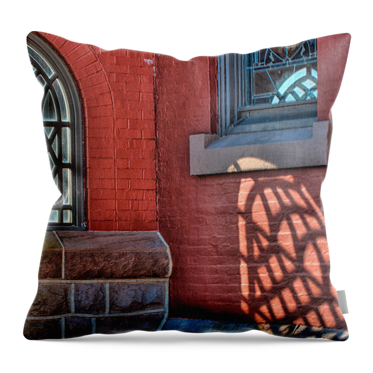 New Jersey Throw Pillow featuring the photograph Light Shadows and Reflections by Gary Slawsky