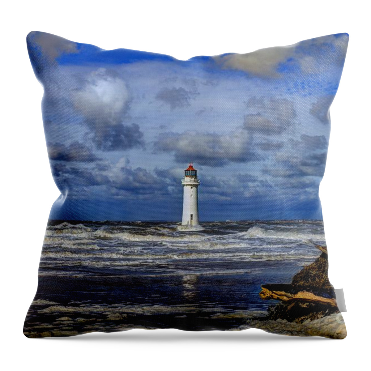 Lighthouse Throw Pillow featuring the photograph Lighthouse by Spikey Mouse Photography