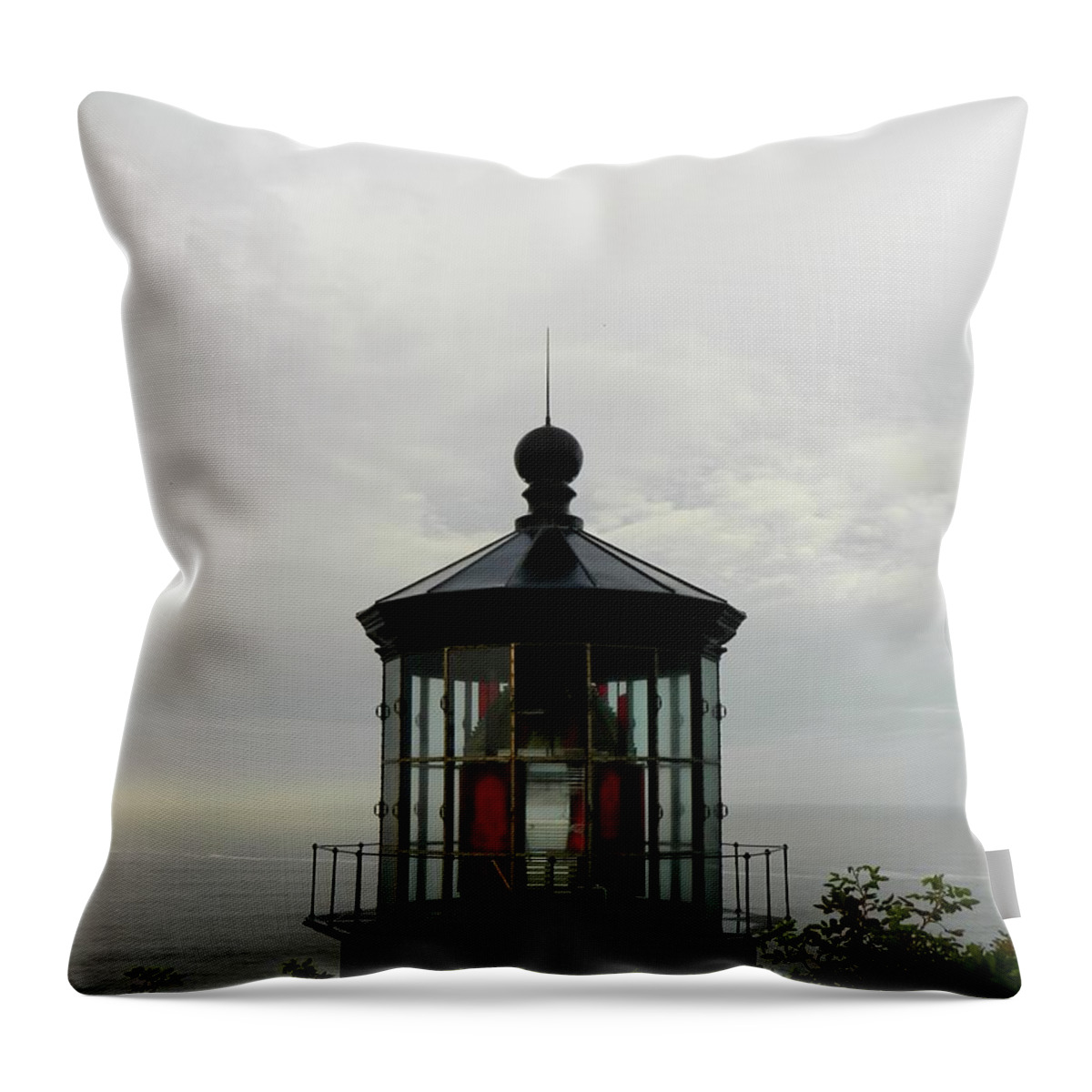 Lighthouse Throw Pillow featuring the photograph Lighthouse Top by Gallery Of Hope 