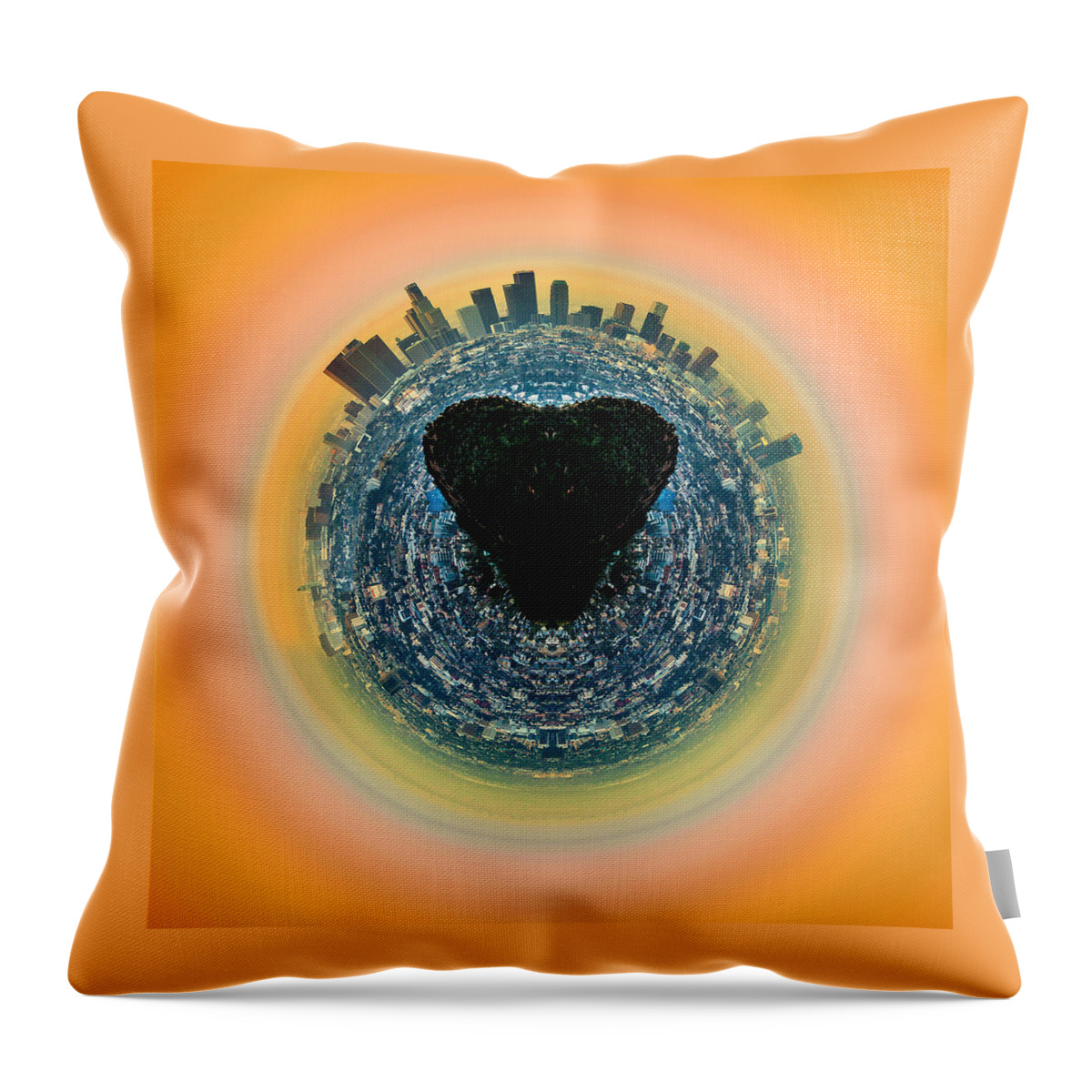 United States Of America Throw Pillow featuring the photograph Love LA by Az Jackson