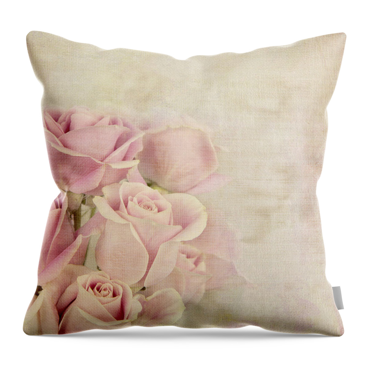 Rose Throw Pillow featuring the photograph Love Waits by Theresa Tahara