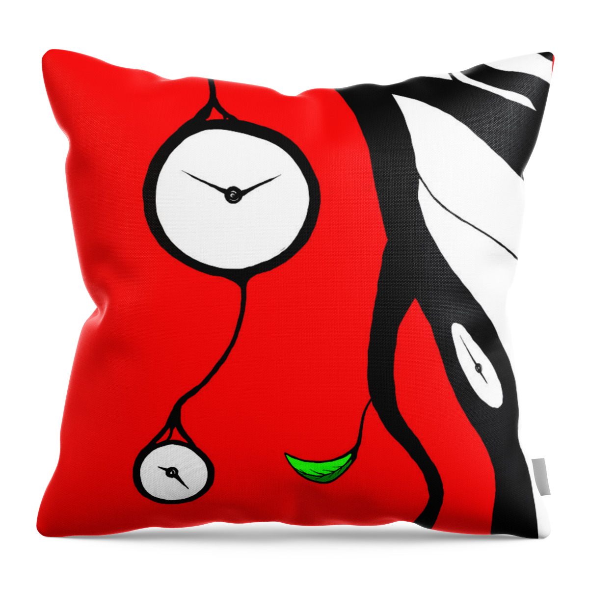 Tree Throw Pillow featuring the digital art Making Time by Craig Tilley