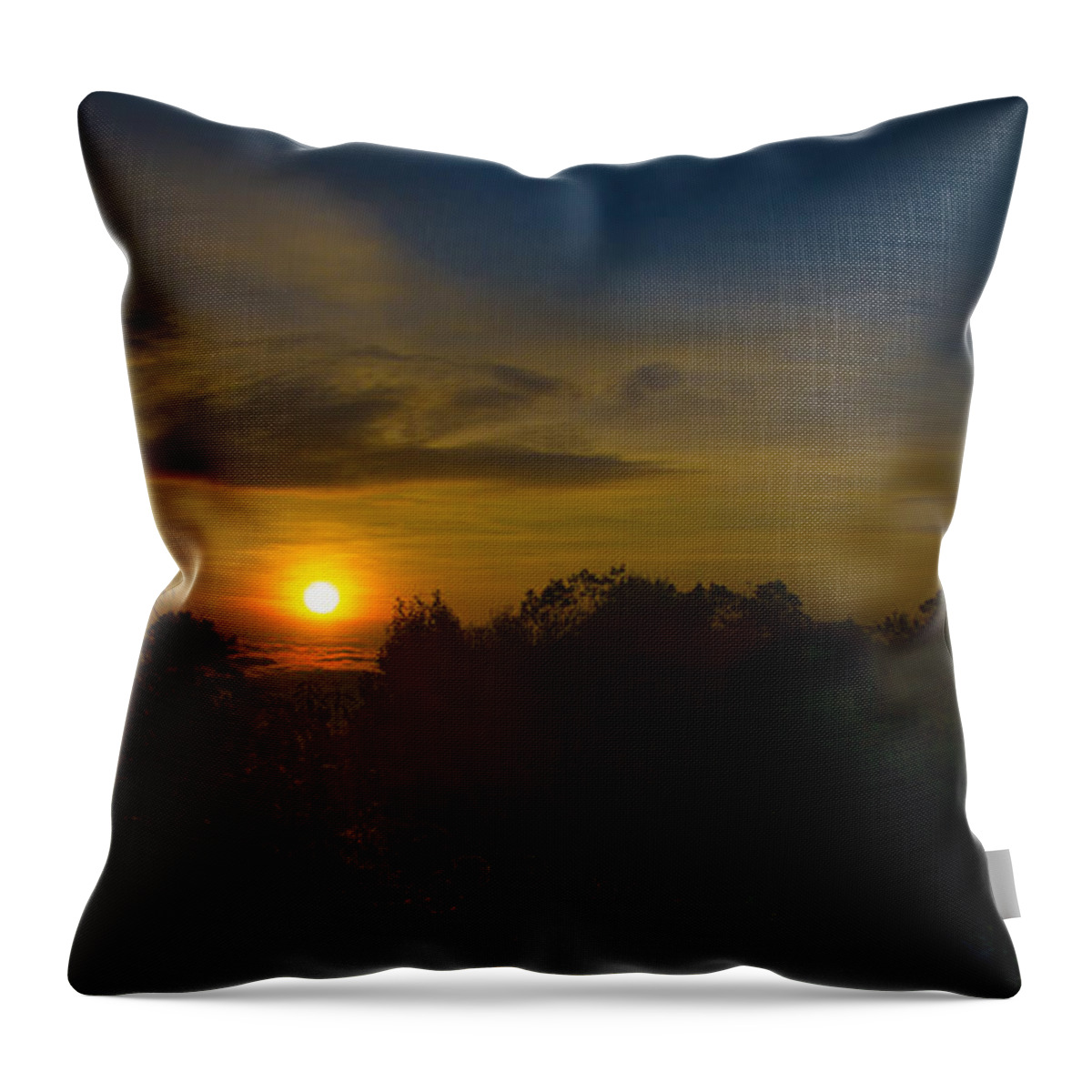 Sun Throw Pillow featuring the photograph Malaysia Sunrise by Bill Cubitt