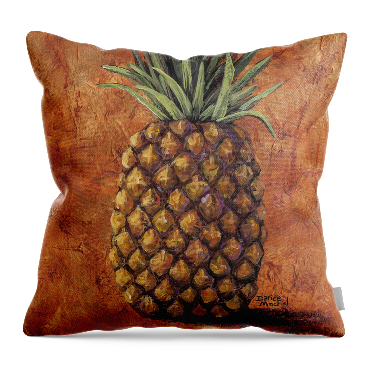 Fruit Throw Pillow featuring the painting Maui Gold by Darice Machel McGuire