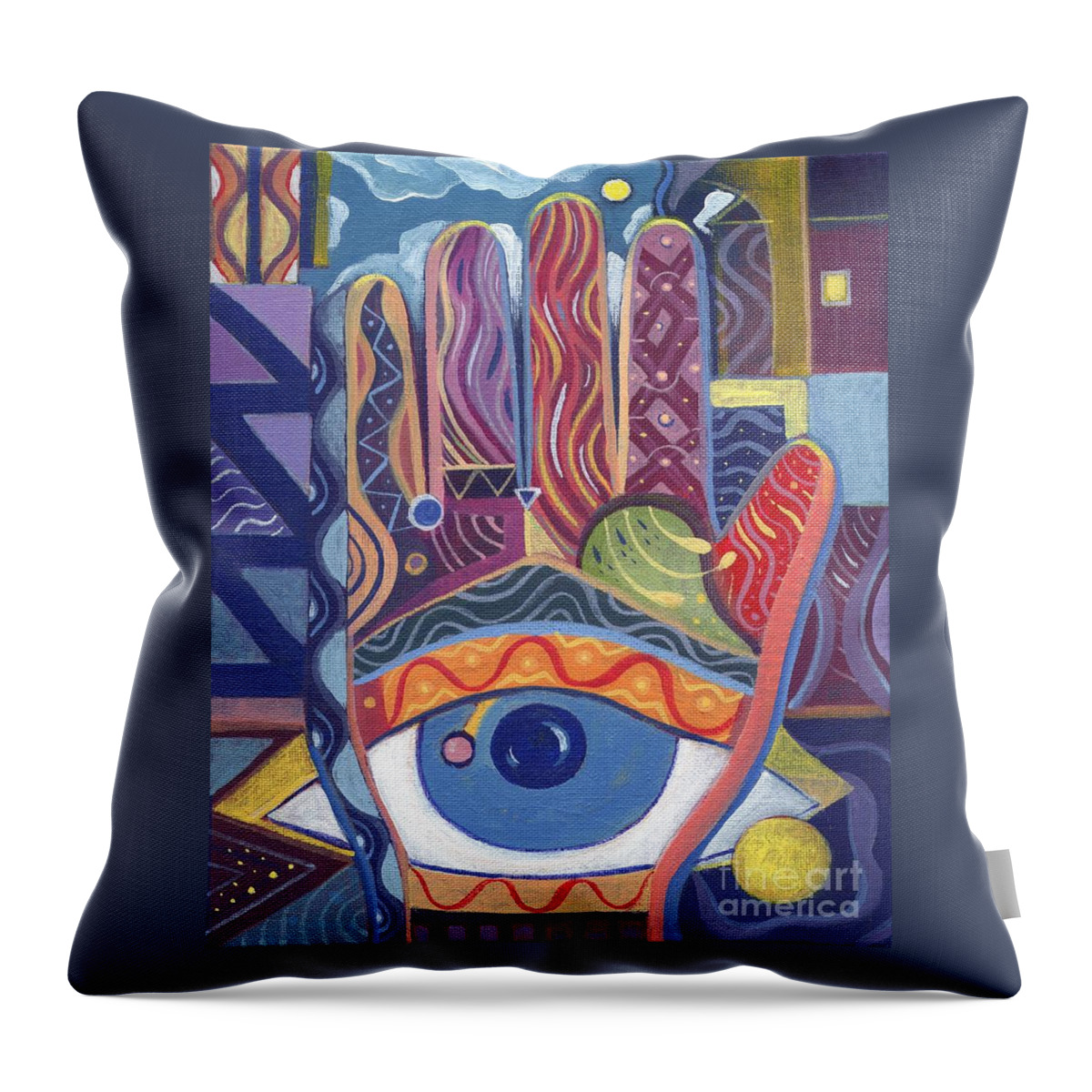 Visions Throw Pillow featuring the painting May You Realize Your Dreams by Helena Tiainen