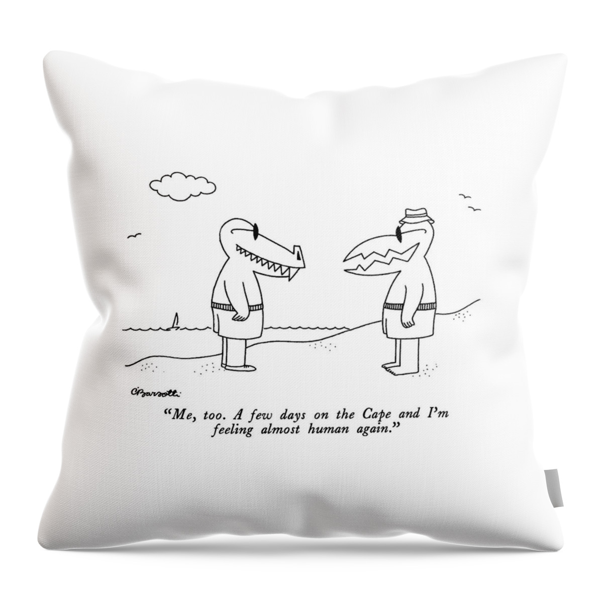 Me, Too.  A Few Days On The Cape And I'm Feeling Throw Pillow