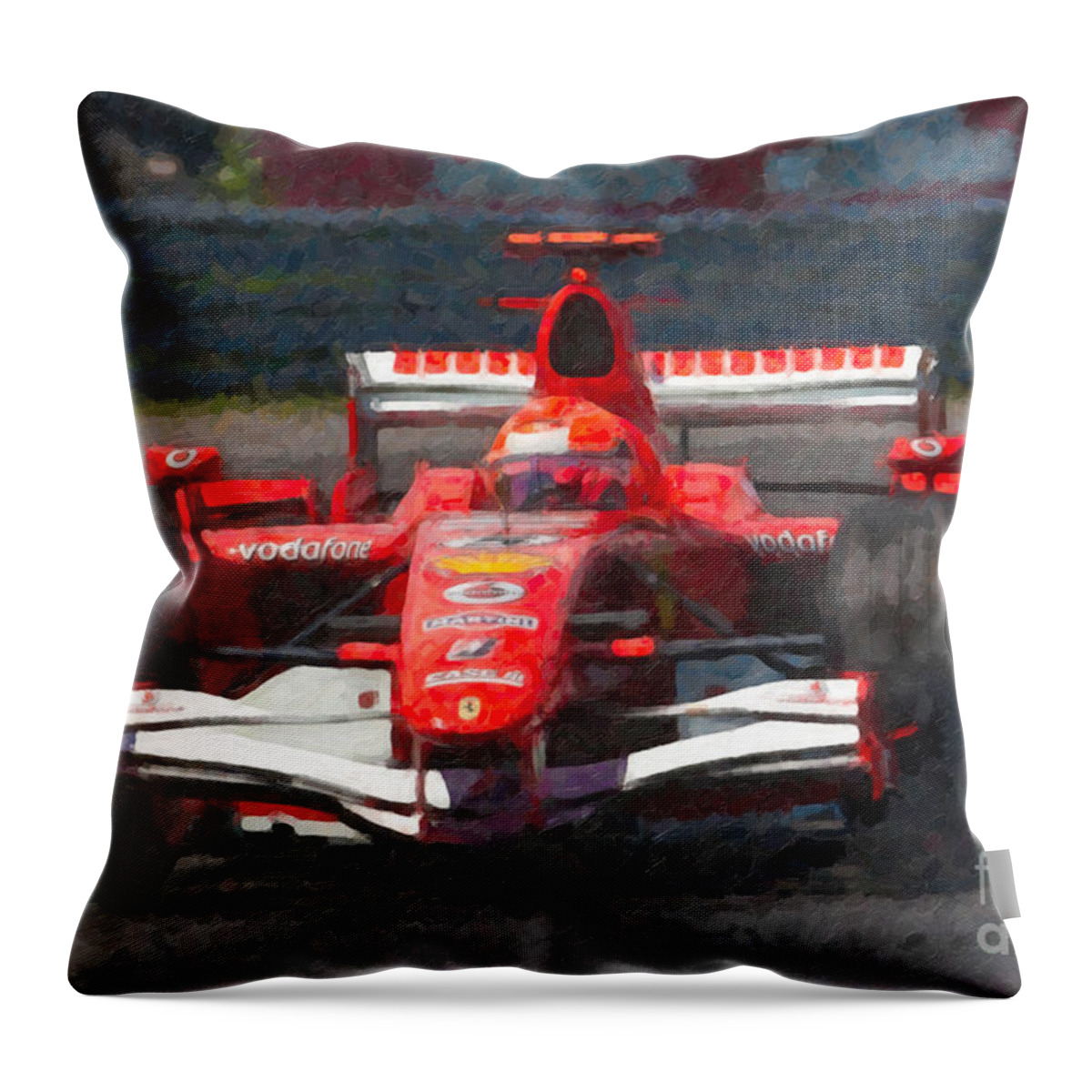 Clarence Holmes Throw Pillow featuring the photograph Michael Schumacher Canadian Grand Prix I by Clarence Holmes