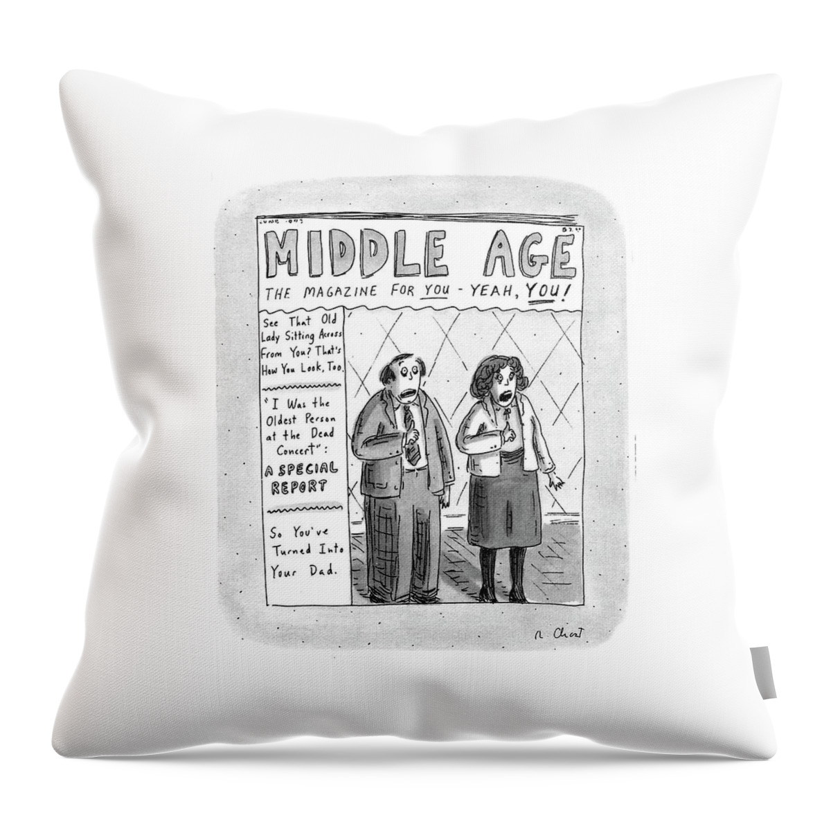 Middle Age
The Magazine For You - Yeah Throw Pillow