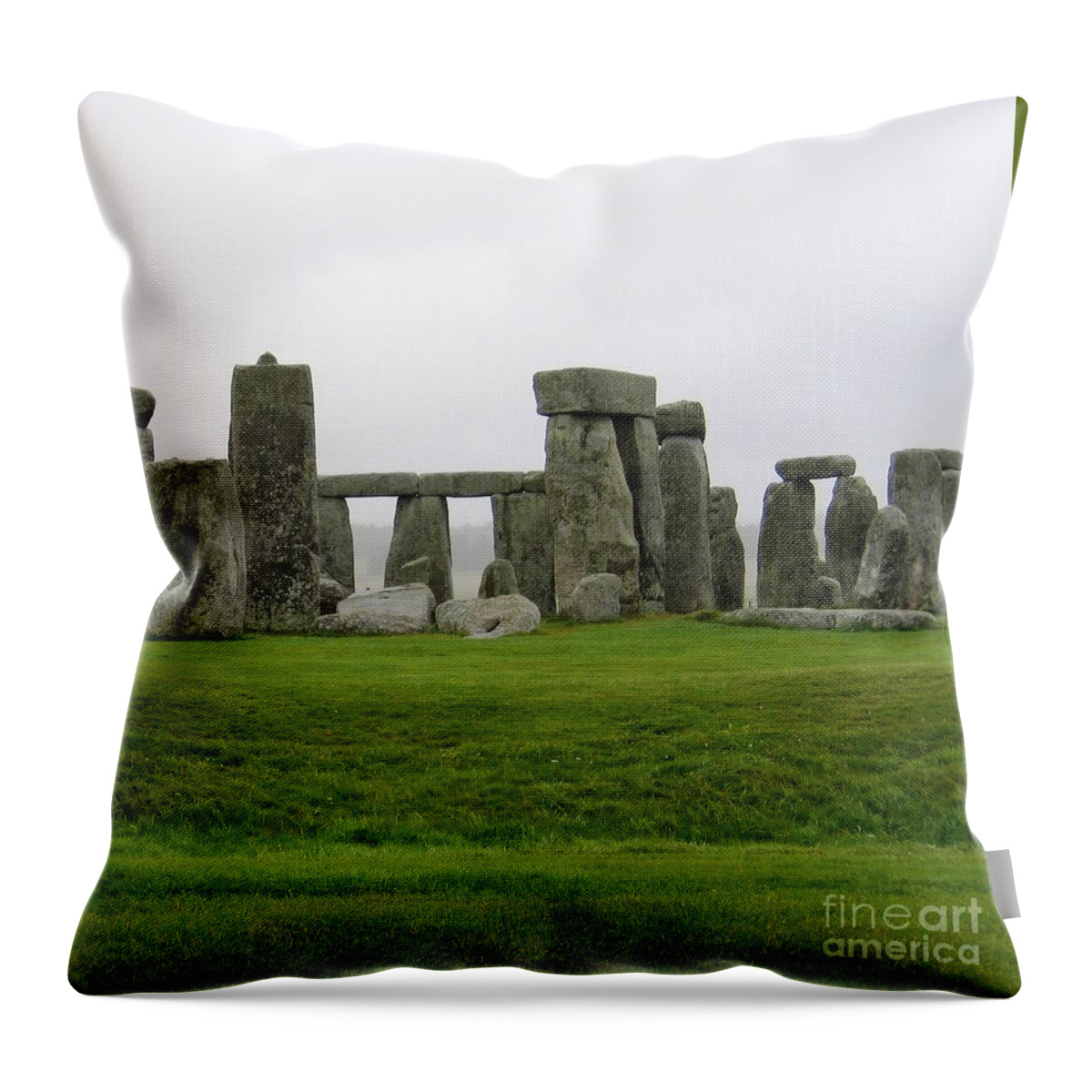 Stonehenge Throw Pillow featuring the photograph Mind The Dip by Denise Railey