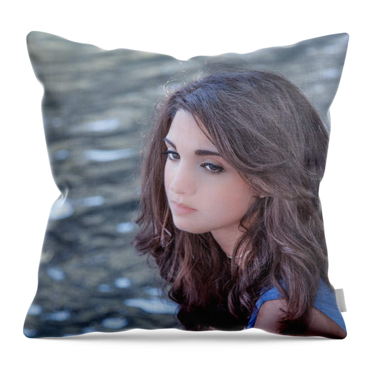 Alone Throw Pillow featuring the photograph Mistress Of Dreams by Evelina Kremsdorf