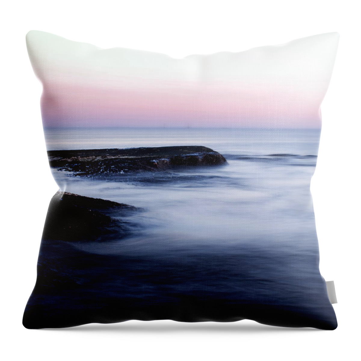 Landscape Throw Pillow featuring the photograph Misty Sea by Nicklas Gustafsson