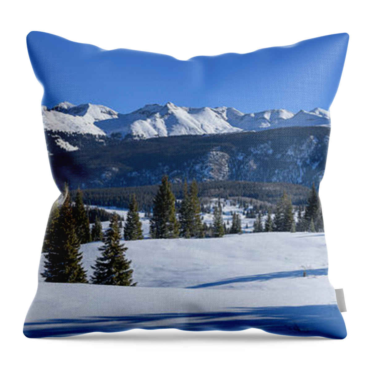 Snow Throw Pillow featuring the photograph Molas Pass by Darren White