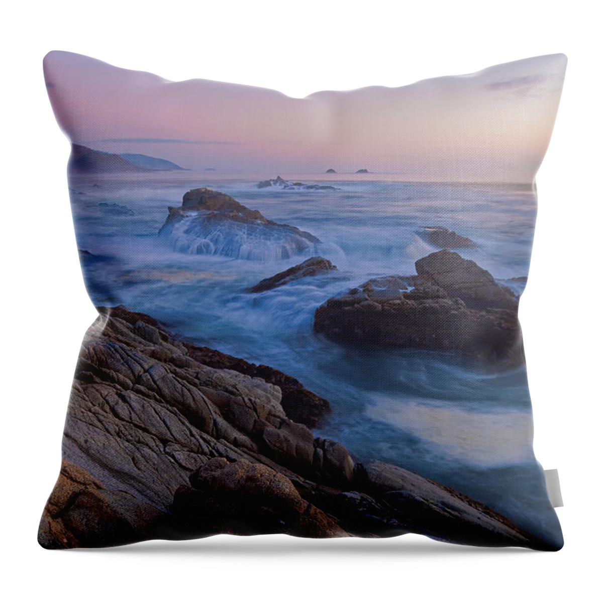 Landscape Throw Pillow featuring the photograph Moody Blue by Jonathan Nguyen