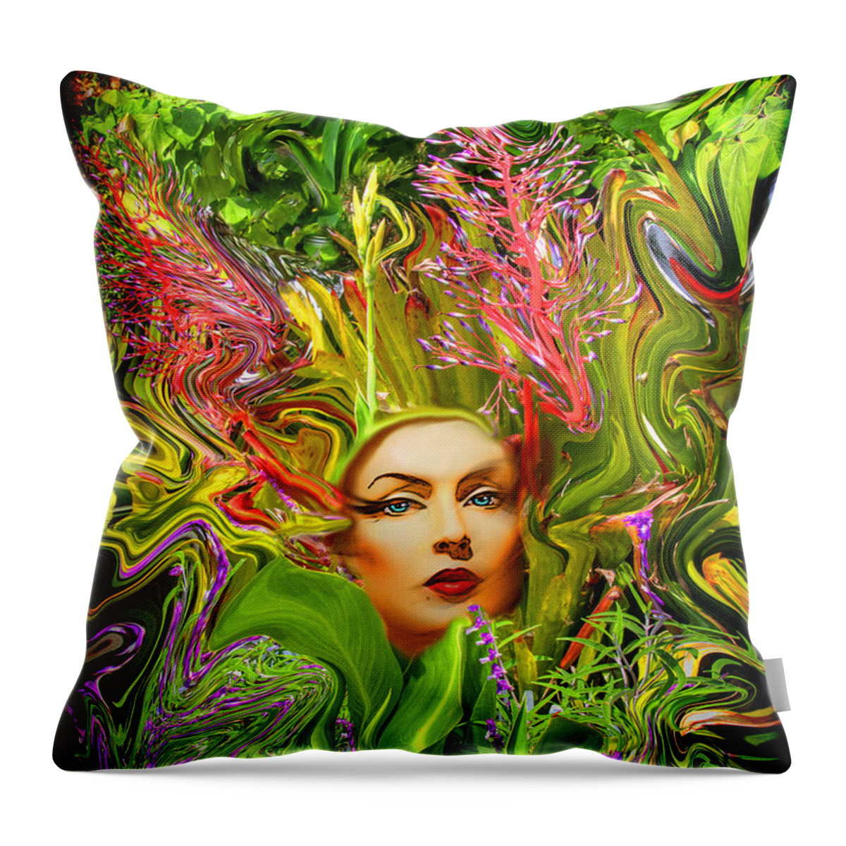 Floral Throw Pillow featuring the photograph Mother Nature by Chuck Staley