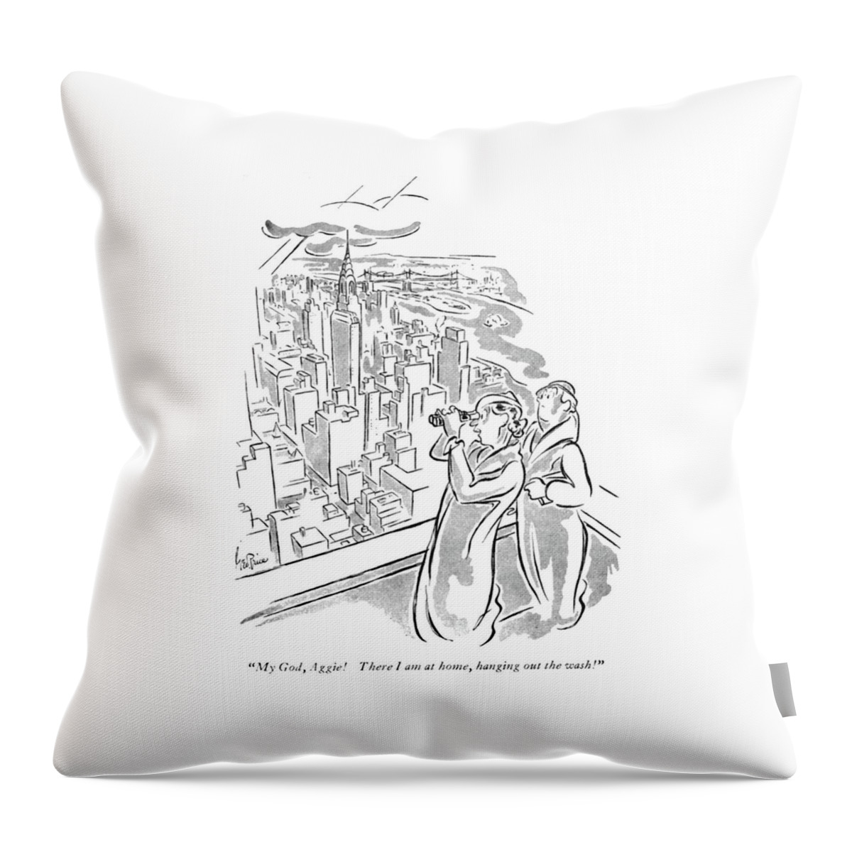 There I Am At Home Throw Pillow