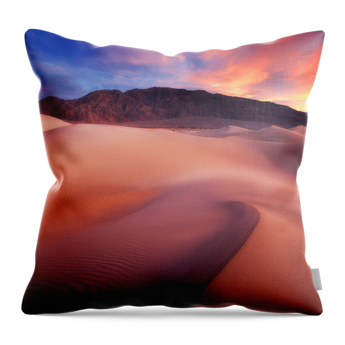 Landscape Throw Pillow featuring the photograph Mysterious Mesquite by Darren White